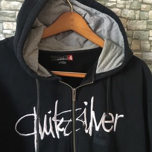 Quiksilver Full-zip black hoodie